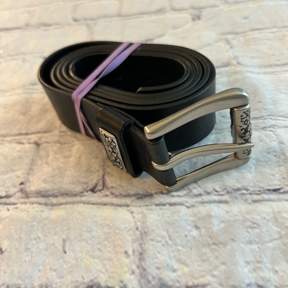 FADED GLORY ITALIAN BONDED LEATHER BLACK BELT EMBELLISHED HARDWARE SIZE 2X - Picture 4 of 12